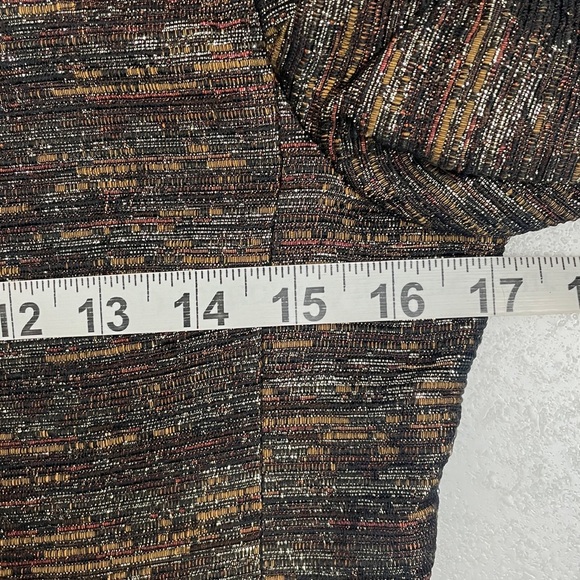 Wilfred Cropped Brown Tailored Blazer with Metallic Sheen Size 6 - Picture 10 of 14